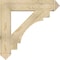 Ekena Millwork Merced Arts & Crafts Rough Sawn Bracket, Douglas Fir, 6"W x 34"D x 34"H BKT06X34X34MRC03RDF - alternate 3